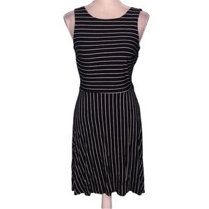 Loft striped cutout petite mini dress